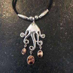 Octopus Necklace Sterling Silver